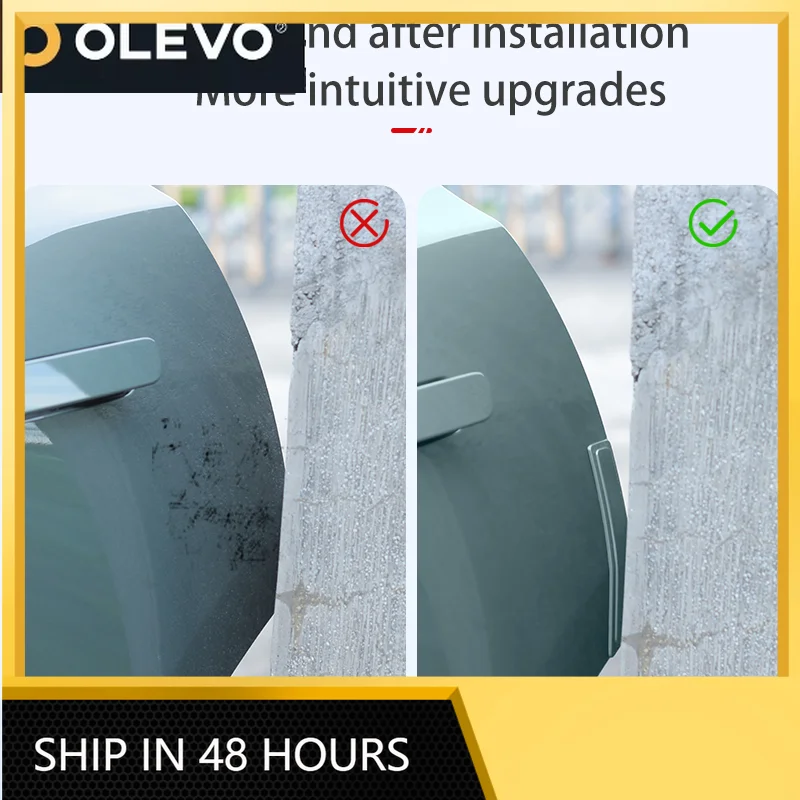 For ZEEKR 001 Stickers door anti-collision strip hidden anti-scratch special rub ABS car accessories