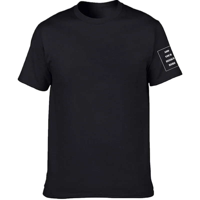 Custom Logo T-shirt Men and Women DIY T-shirt Short Sleeve Casual Top Lover Couple Brand Fashion 2022 New