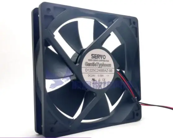 

Ltsf For SERVO D1225C24BBAZ-00 DC 24V 0.58A 120x120x25mm 2-Wire Server Cooling Fan 12cm