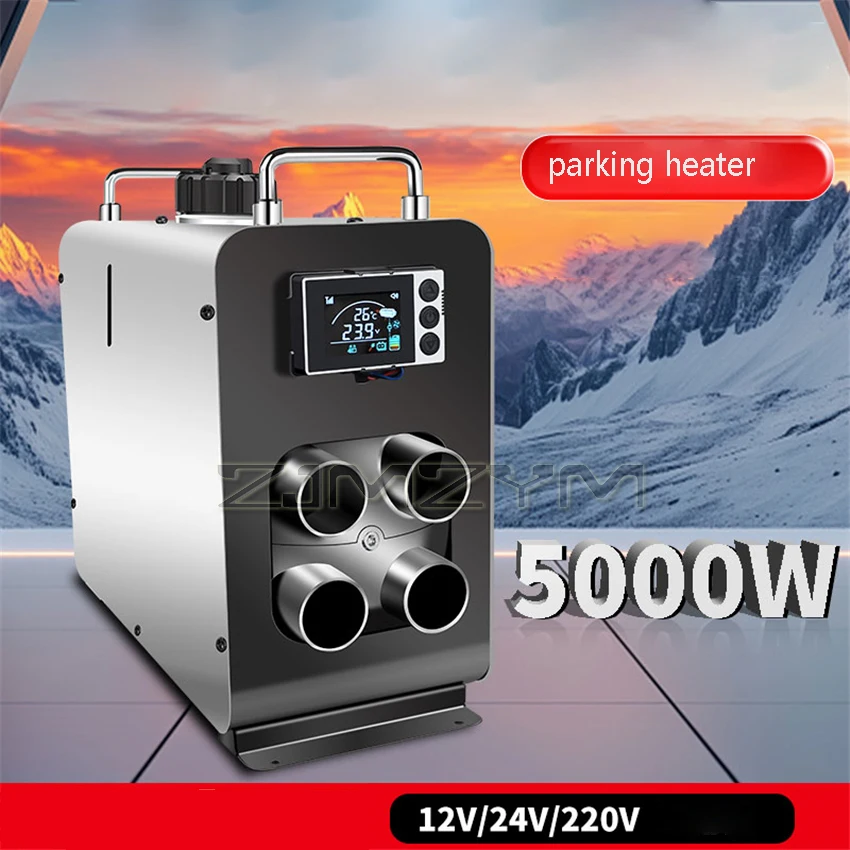 Parking Heater 220v Three Use 12v Air Heating Integrated 24V Locomotive Home Dual-use Heater Warm Air Blower