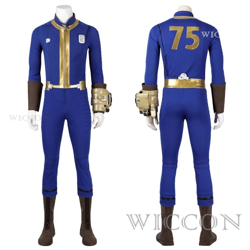 Fall Cos Out Cosplay Combinaison pour Hommes, Costume de Batterie, Tenue d'Halloween, ixde Carnaval, Roleplay Trempé, Nate Nora, Jeu pour Adulte, No.75 Vault