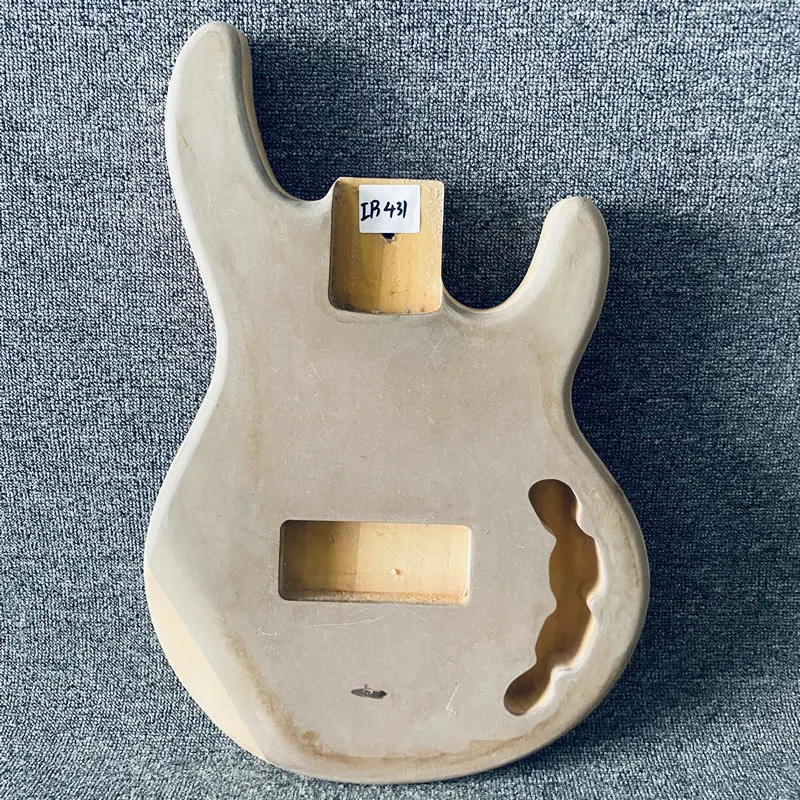 

IB431 Music Man Bass Unfinished Electric Bass Body in Solid Basswood No Paints DIY Replace Bass Guitar Parts HarleyBenton