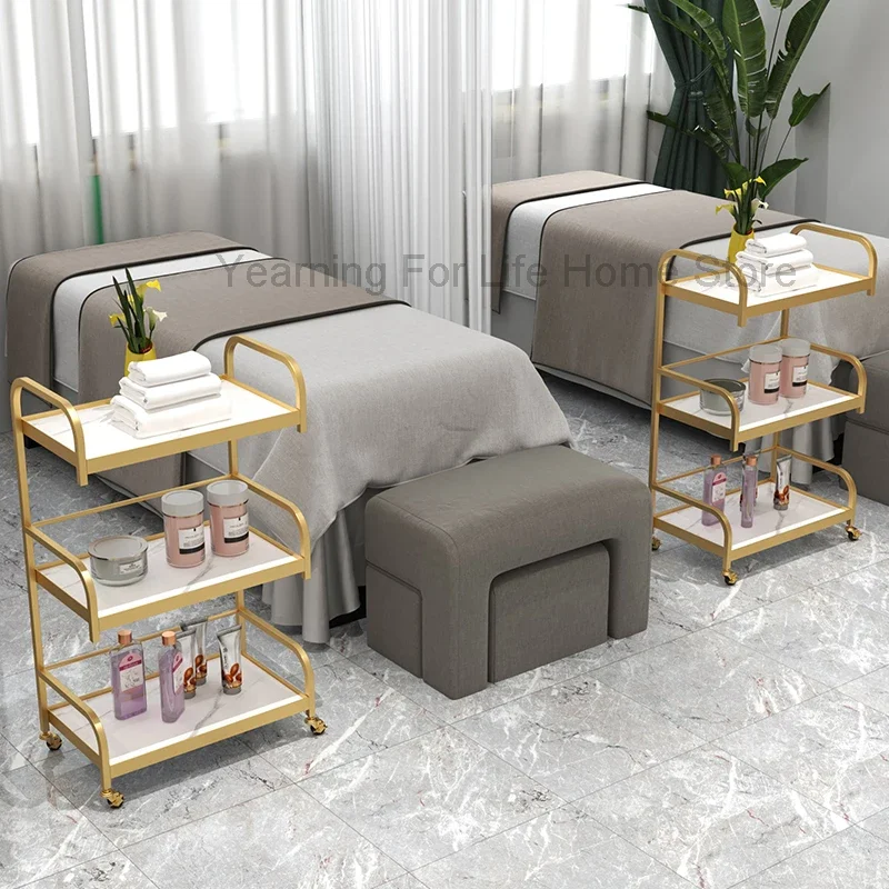 

Tattoo Cart Aesthetic Moving Chariot Small Cosmetic Helper Trolley Wheels Beauty Salon Furniture Muebles Belleza Dressing Table