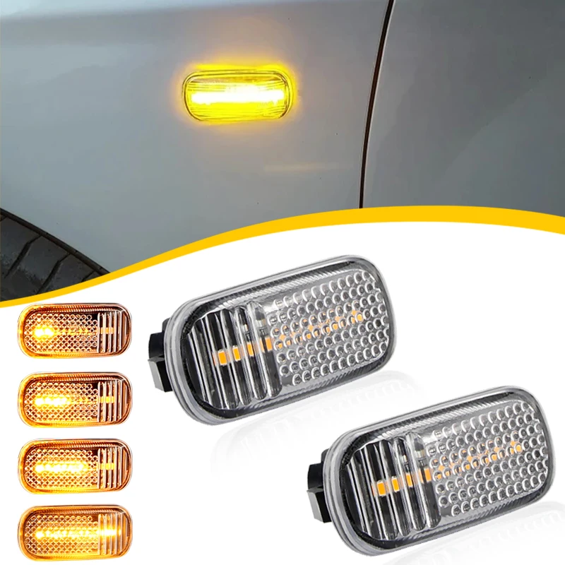 

2PCS LED Car Front Fender Dynamic Flowing Turn Signal Lights For Acura Integra Type-R DC2 98-01 RSX DC5 02006 NSX NA1 NA2 90-05