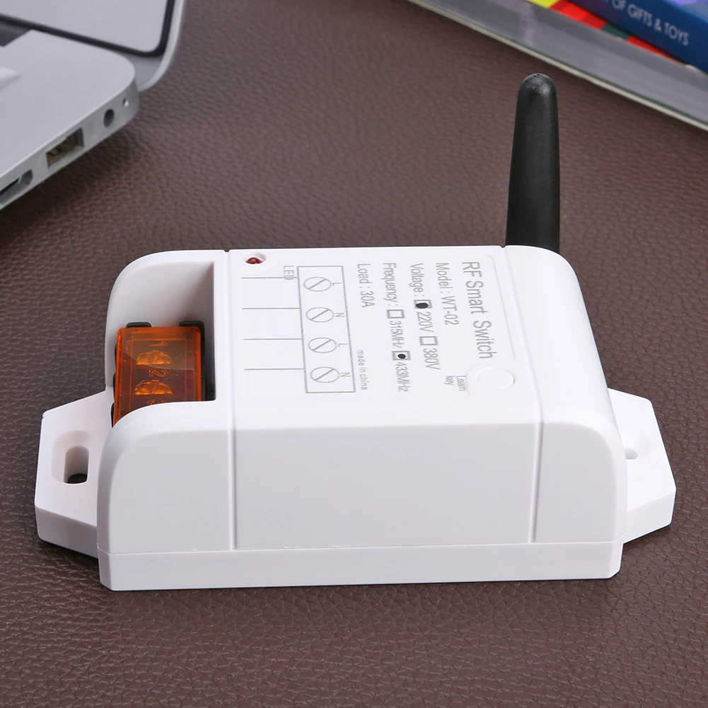 AK-WT02 أزرار AB لاسلكية للتحكم عن بعد 220 فولت مفتاح مضخة مياه أحادي القناة #4