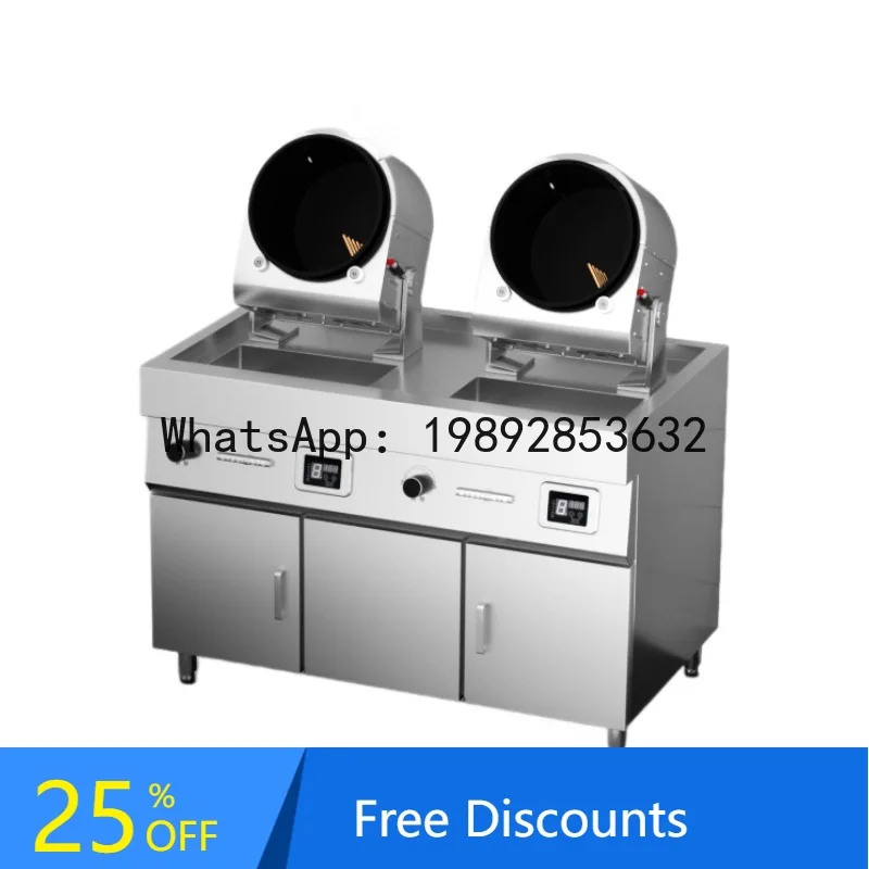 تشيكوسلوفاكيا تعمل بالغاز الأسطوانة اثارة القلي روبوت معدات تقديم الطعام الكبيرة مصنع المدرسة مقصف معدات المطبخ الذكية