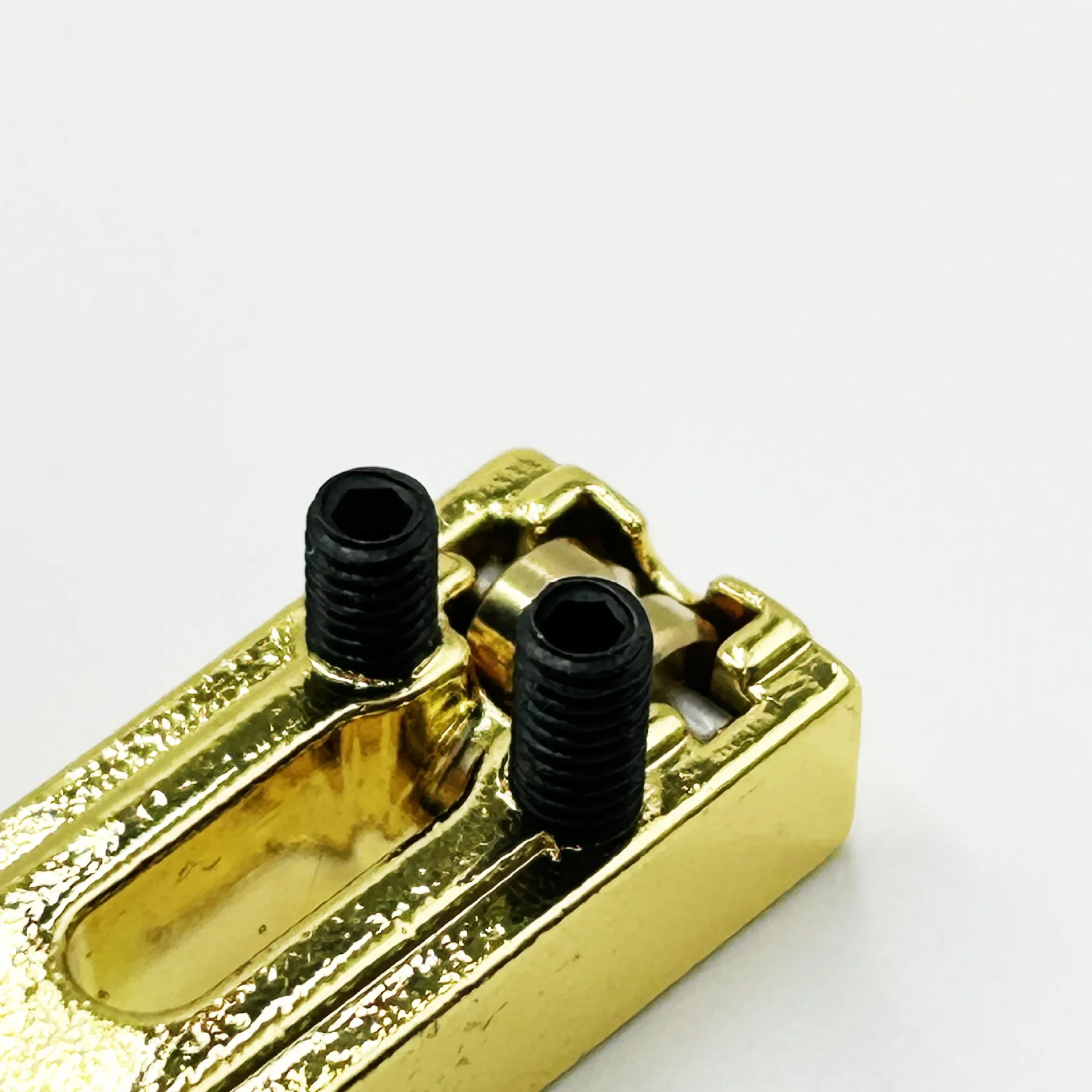 Electric Guitar Roller Bridge Saddles Ball Bearing String Code Bridge Tailpiece Pressure Bar Guide Saddle Gold Silver Black