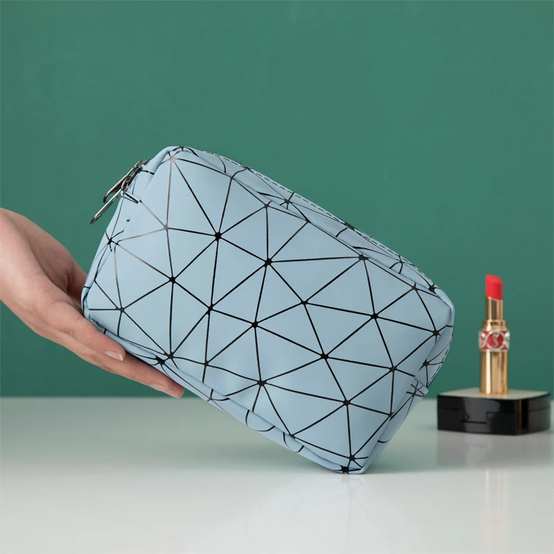 Ins Portable PU Cosmetics Lipsticks Holder Bag Travel Brush Storage Pouch Case Water-proof Credit Card Sanitary Pads Ziplock Bag