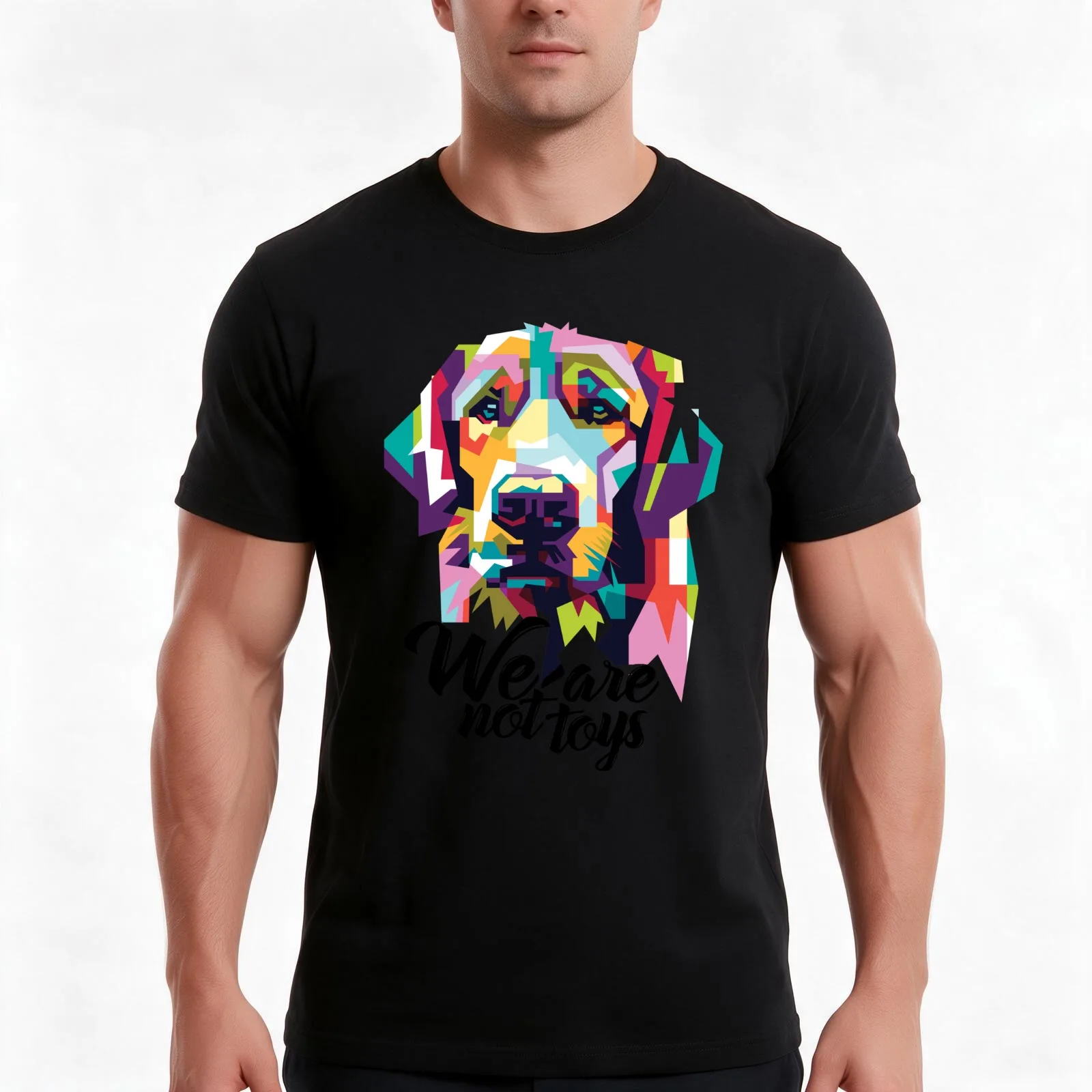 We Are Not Toys - Animal Rights T-Shirt, Summer Casual Cotton Tee, Oversized Streetwear Tops, Vintage Graphic Print, 100% Cotton