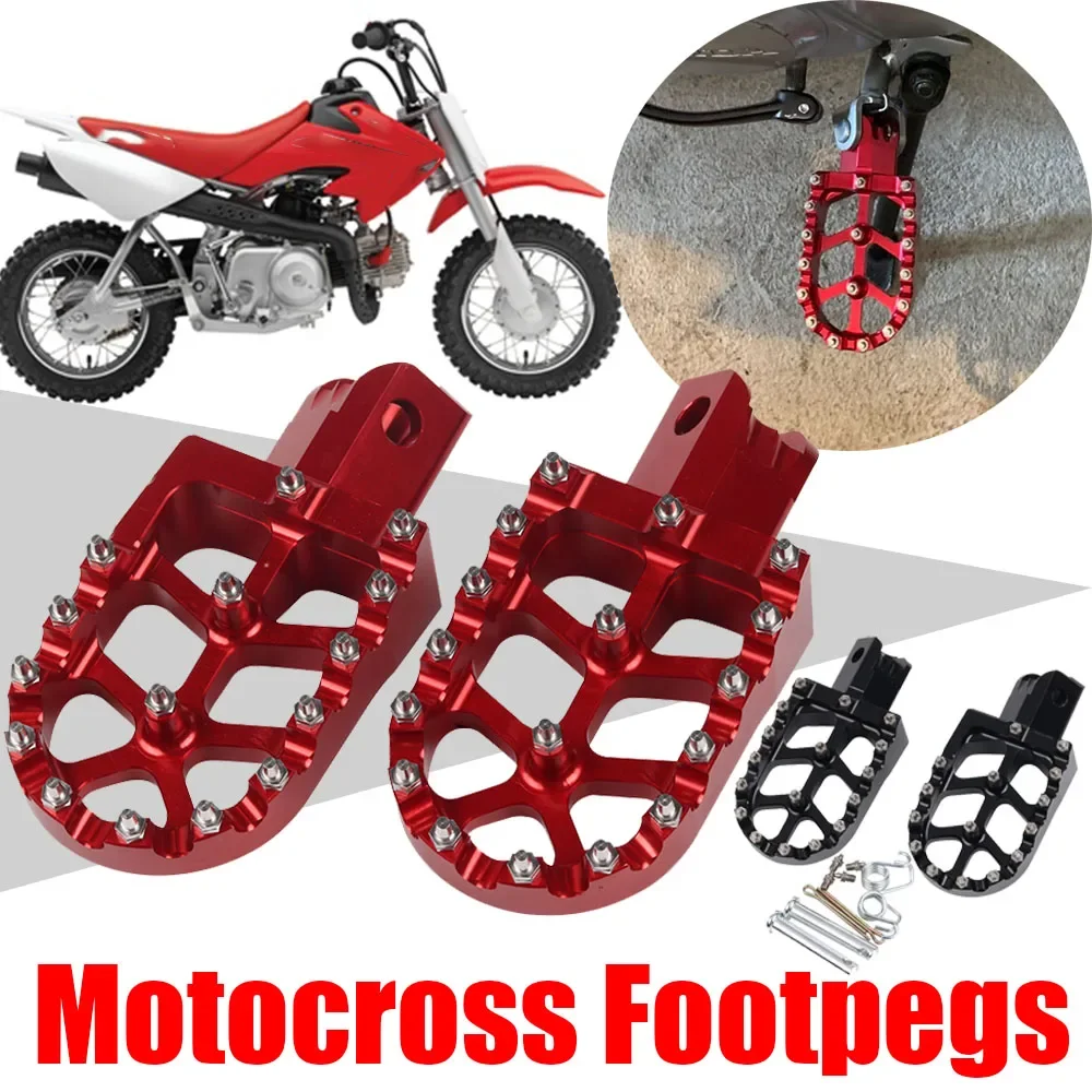 Motorcycle Accessories Footpeg Footrest Foot Pegs Pedal For HONDA CRF XR 50 70 110 CRF50 CT200U M2R SDG DHZ SSR KAYO Pit Bike