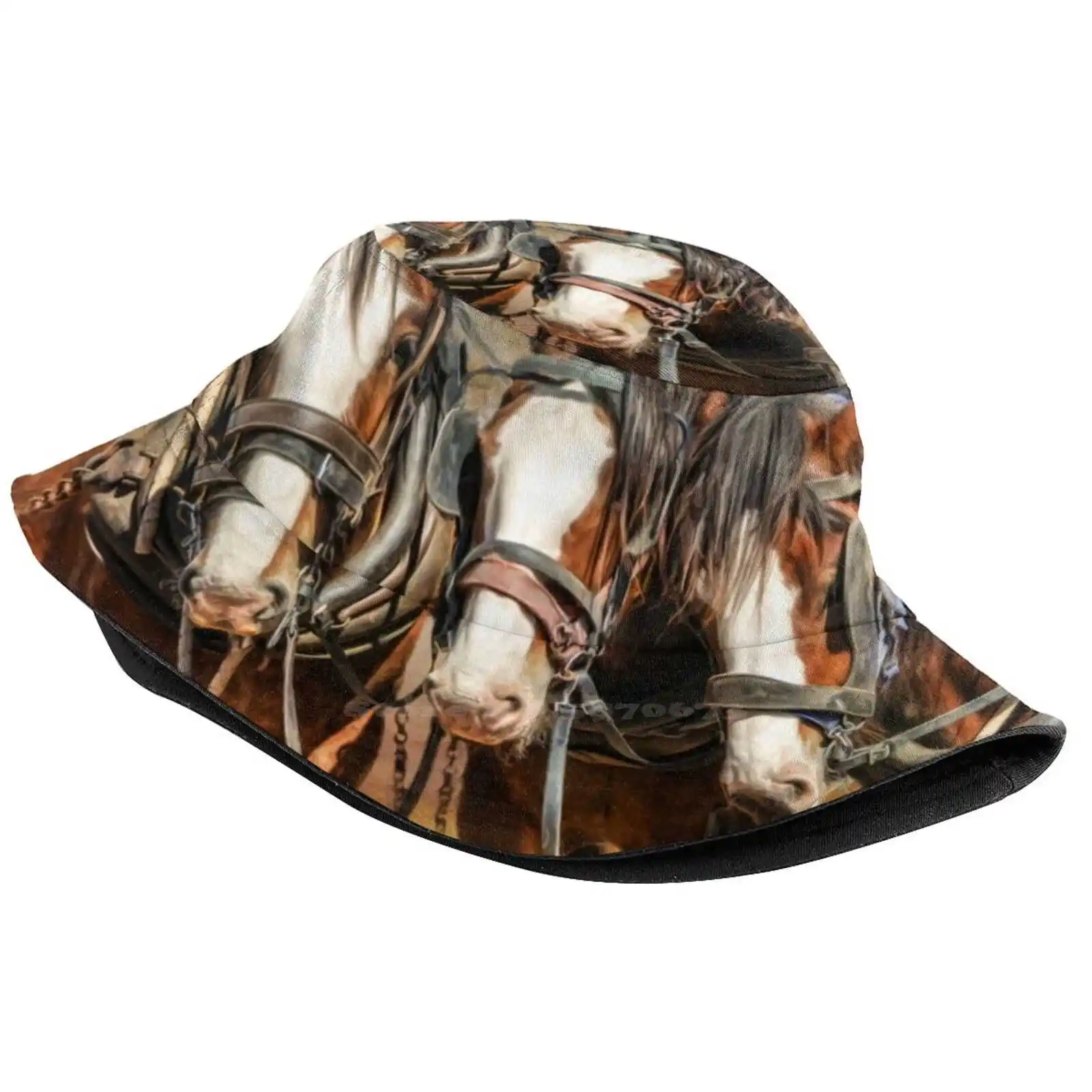 Clydesdale Conversation Unisex Fisherman Hats Cap Clydesdale Farm Country Working Horse Shire Horse