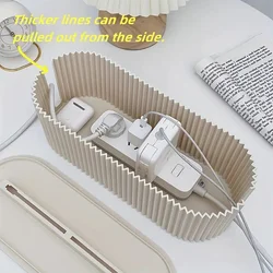 Large-Capacity Cable Management Box with a Lid - Desktop Storage Box for Office And Home Use, Plastic, Halloween Christmas Gifts
