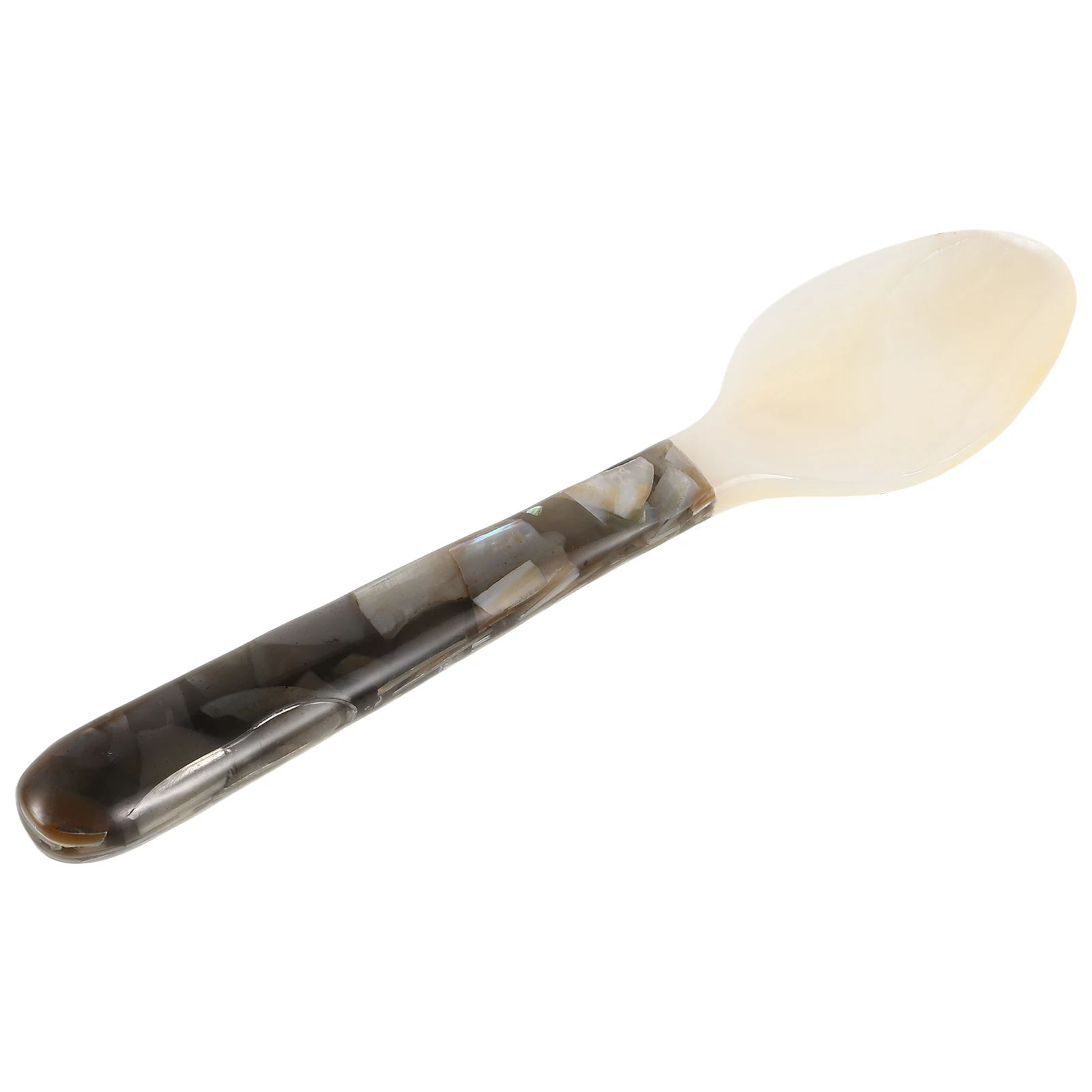 

16cm Flower Handle Shell Spoon Elegant Dessert Condiment Tableware Honey Sugar Cake Scoop Seashell Tea Measuring Appetizer