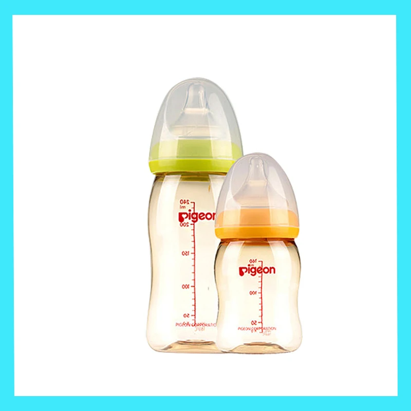 Pigeon Baby Bottle Breast Milk Solid PPSU Bottle 160ml 240ml Baby  Bottle Cap SS M L  Bottle Nipple