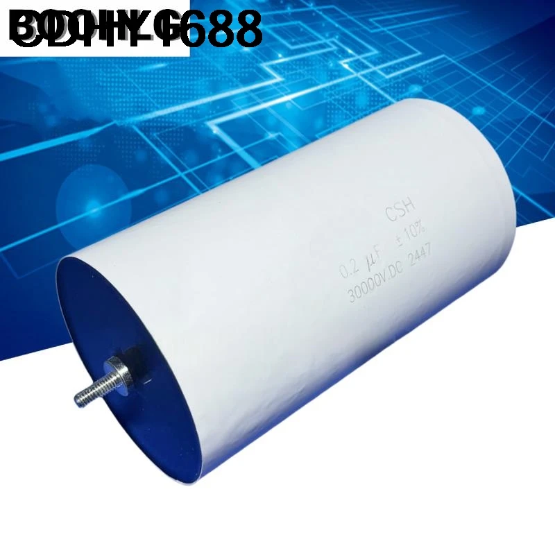 

1 шт. 0,2 мкФ 30000 В 200NF 30 кВ 204 30000 В постоянного тока без поляризации и индуктивный пленочный конденсатор высокого напряжения