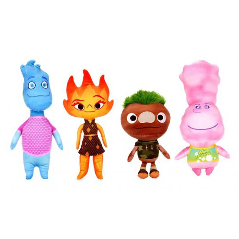 Elemental Plush Toys Amber Wade Doll Soft Stuffed Plushie Cartoon Crazy City Game Toys For Kids Birthday Gifts Room Decor