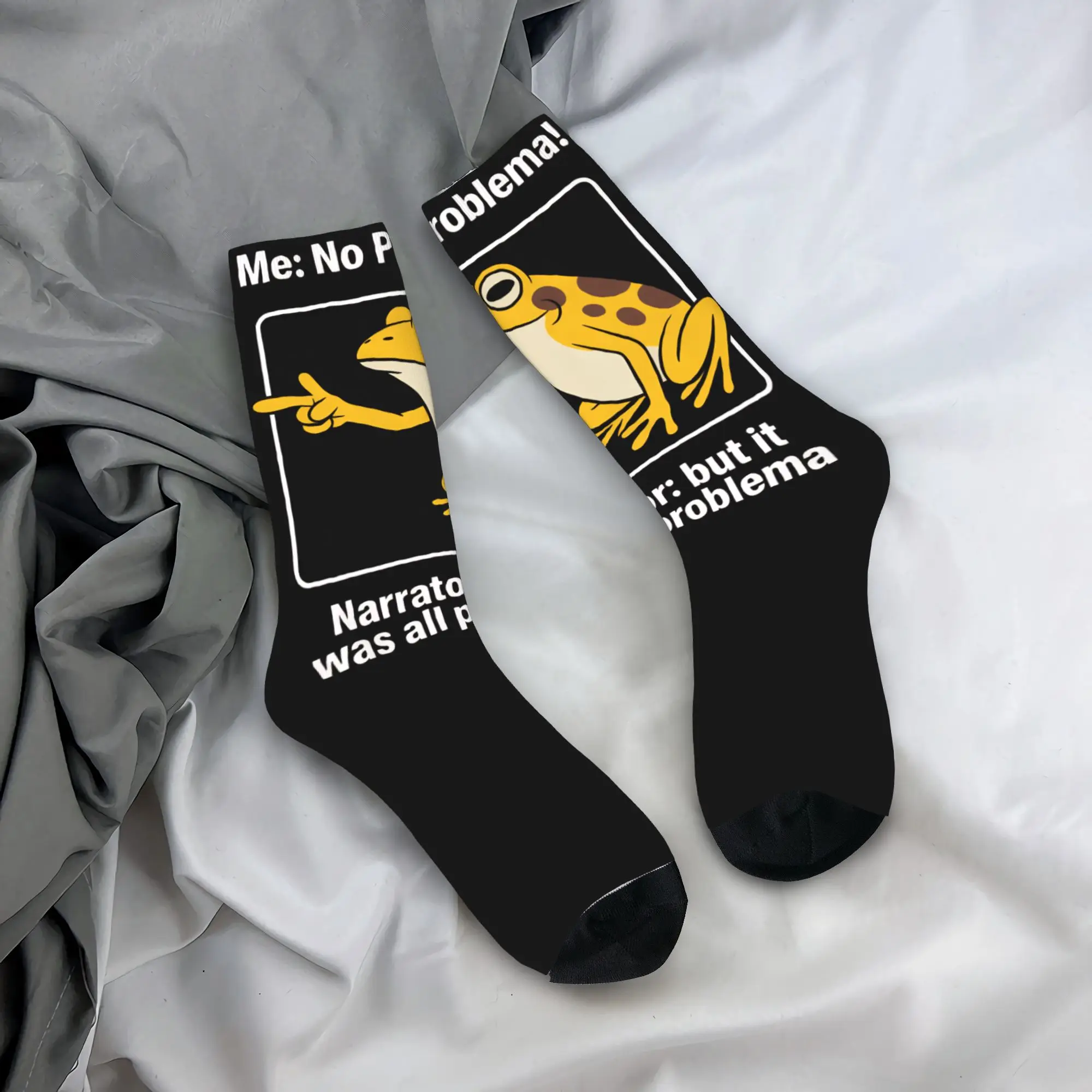 Me No Problemo Narrator ولكن كان كل المشاكل مضحك ميمي تصميم طاقم الجوارب وتتسابق لارتداء اليومي جوارب مريحة