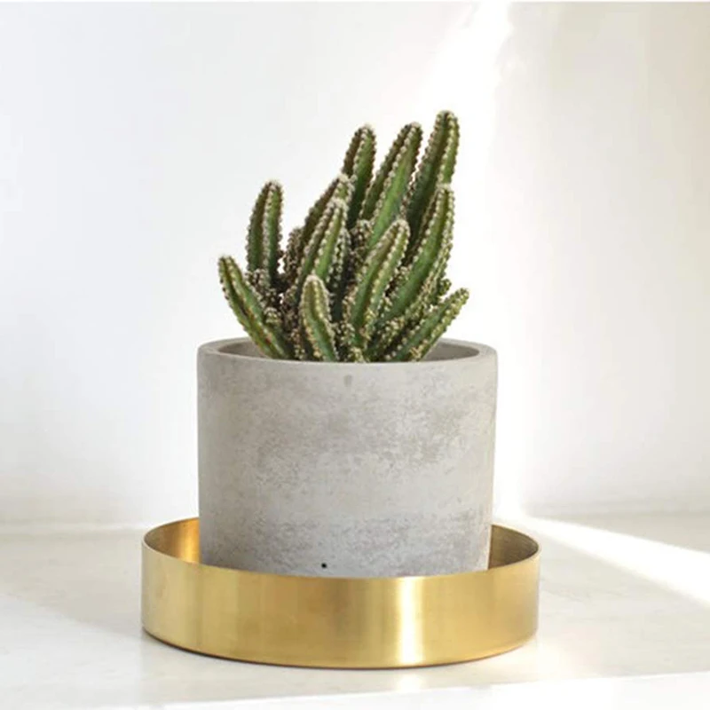 ABXF-круглый золотой поднос, металлический декоративный поднос, органайзер для макияжа для туалетного столика, ванной комнаты, платья, отделки из матовой латуни