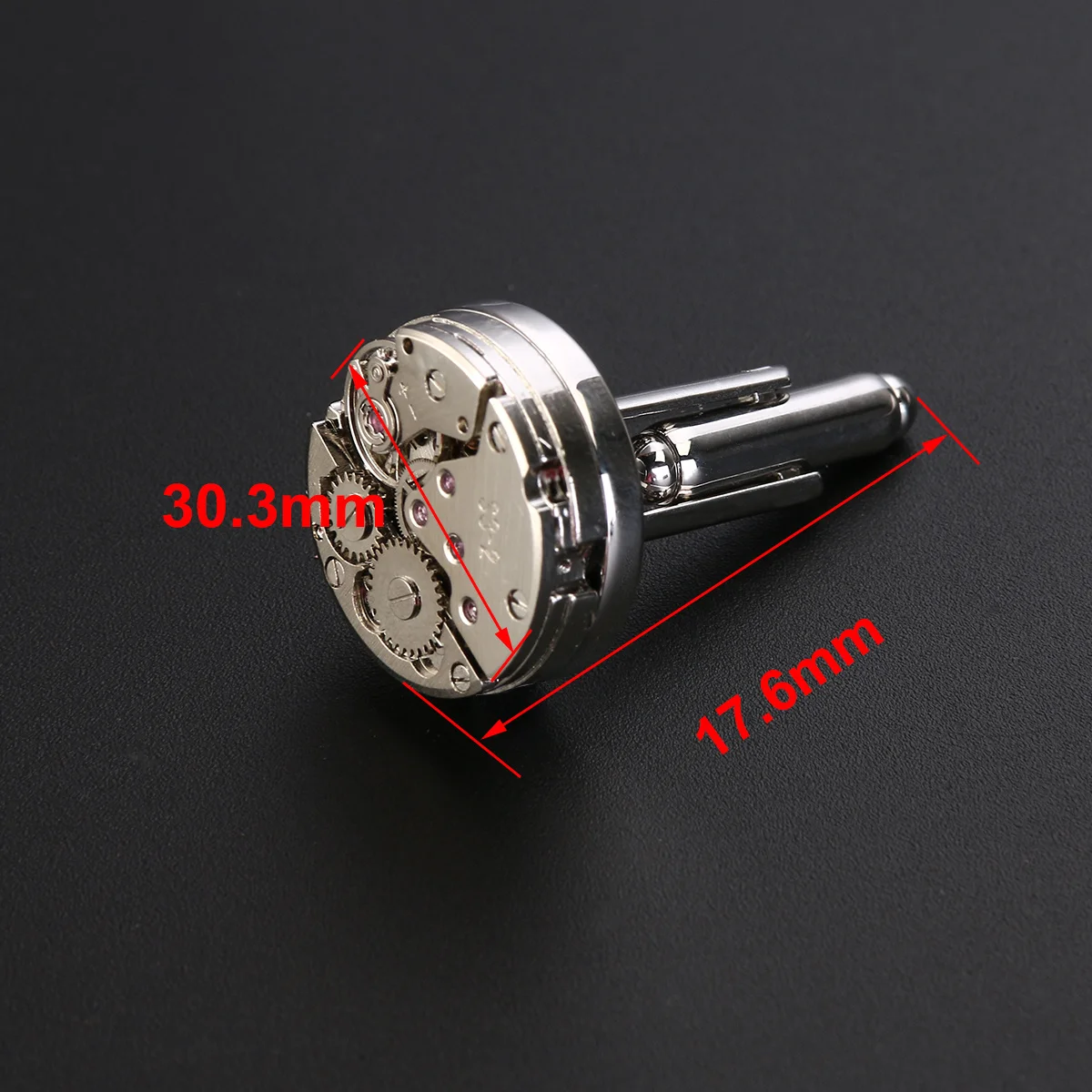 

Vintage Cufflinks Men'S Silver Golden Copper Steampunk Mechanical Movement Style Sleeve Buttons For Wedding