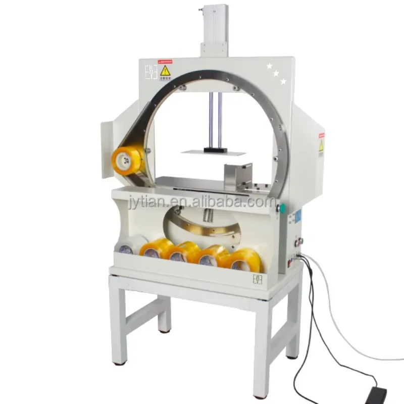 

Electric Semi-Automatic Case Carton Box Taper Sealer Packing Machine with Motor for Wood Packaging