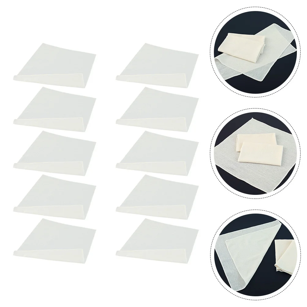 

10Pcs Cheese Cloth Premium Cotton Multipurpose Straining Cloth Tool for Cheese Making Almond Milk Broth Filtering Kitchen