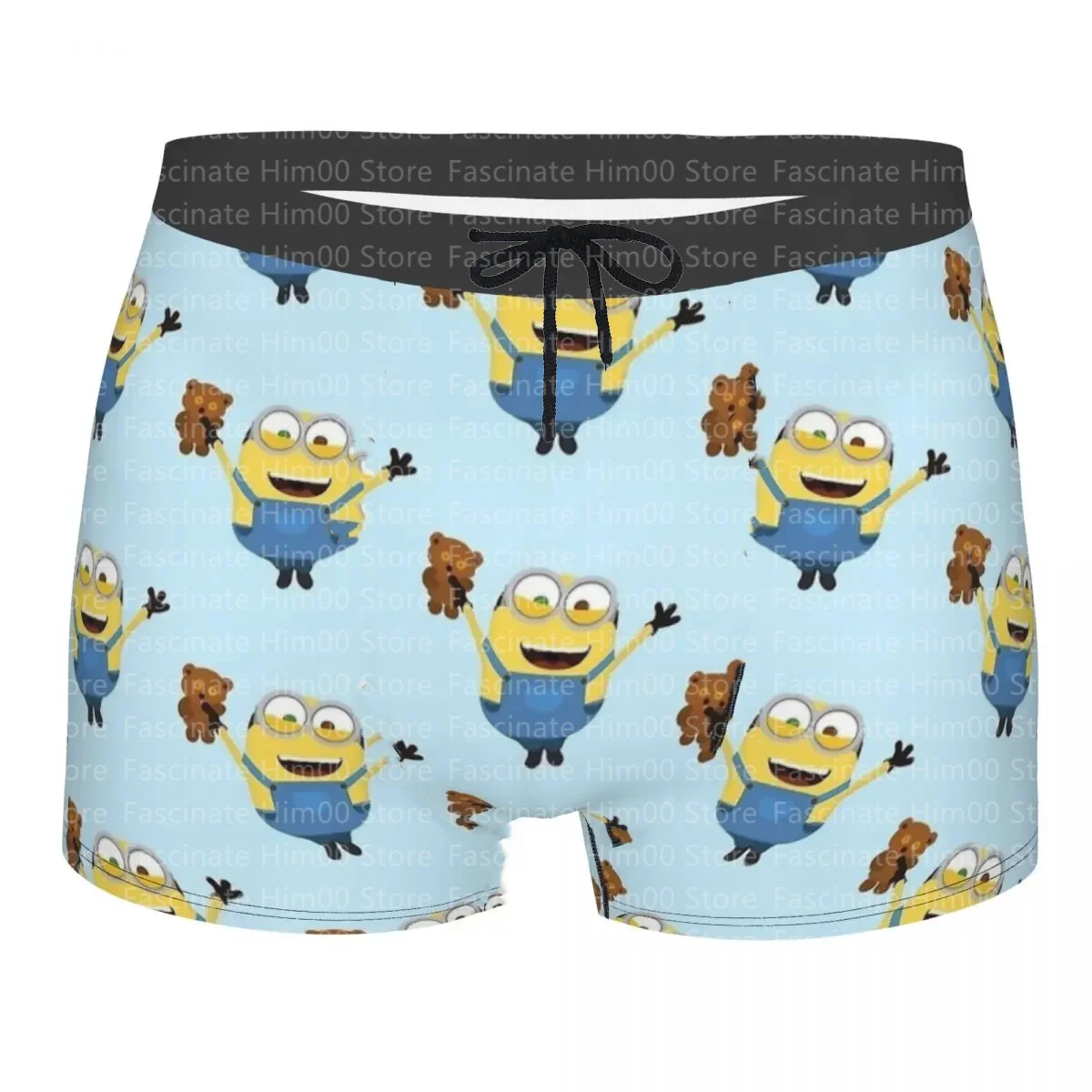 2024 New Minions Funny Pattern Shorts for Boys Street Casual Clothing Shorts for Children\'s Vacation and Entertainment Shorts