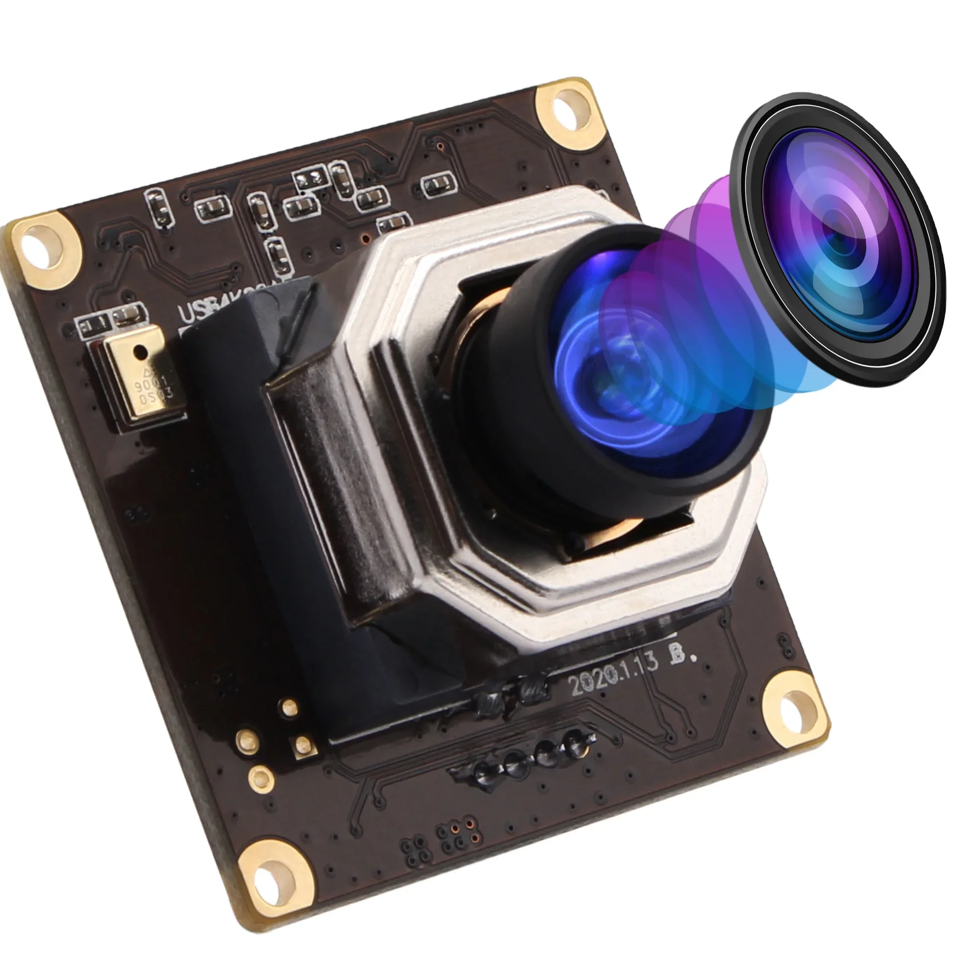 

4K Autofocus Webcam 3840*2160 IMX415 Micro USB Camera Module For Robot, ATM, Kiosk Machines