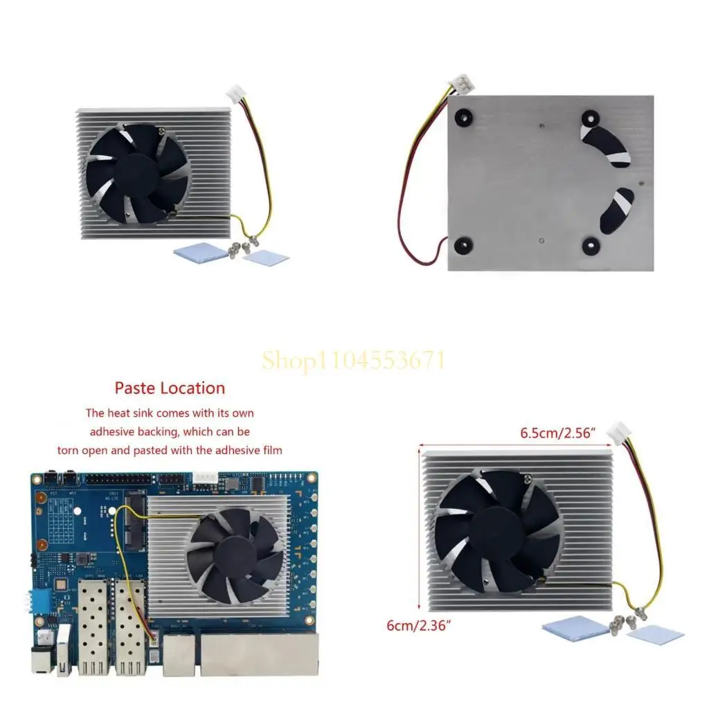 

Best Seller Efficient Cooling Heat Sink Aluminum Heatsink for Banana Pi R3 Development Board Accessory Keep Device Running