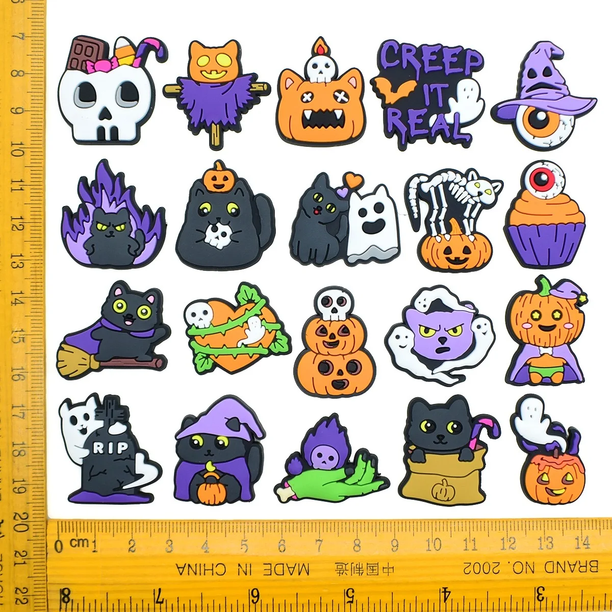 12/30pcs Halloween Cartoon Shoe Charms For Slides Clogs Sandals,PVC Shoe Decorations Accessories Buckle For Christmas Gifts