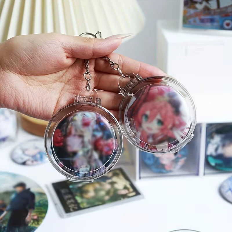 Badge Storage Container For Painful Package Anime Badge Storage Display Bag Portable Storage For Jewelry Accessories Transparent