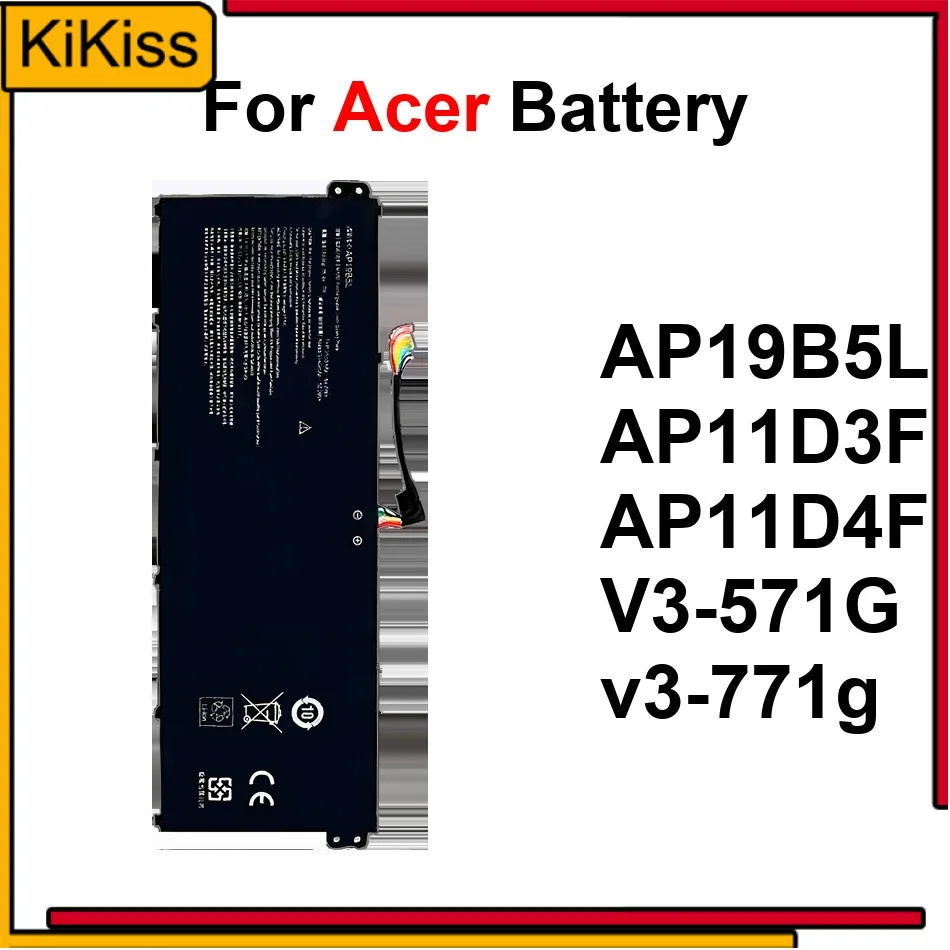 

Аккумулятор для ноутбука Safe AP11D3F AP11D4F V3-571G V3-771G AP19B5L 0-3000 мАч для Acer Aspire As10d31 As10d51 As10d81 S3 5 Ultra