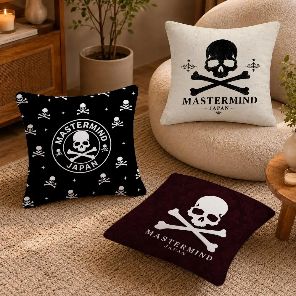 Mastermind Japan Cushion Cover Short-Plush Cushion Cover Pillowcase — Suitable for Sofas Bedrooms and Home Decor