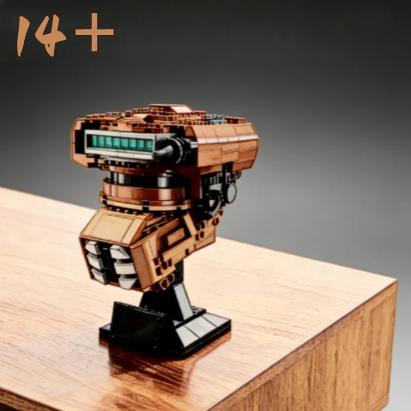 In Stock Hot New Releases Series Building Blocks Boushh Helmet Bust Diy Assembly Model Popular Collectible Diy Toys For Adult