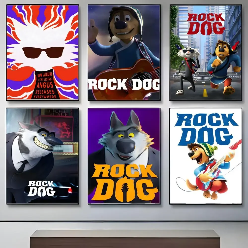 Cartoon Figure R-RockS DogS Poster Crease Free Waterproof Durable All Space Wall Decor