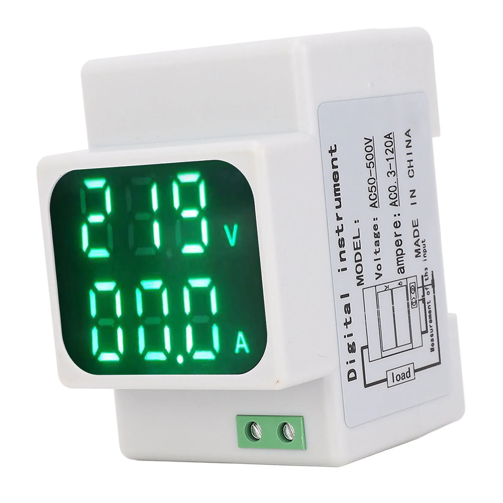 0.3-120A Digital AC Voltage Current Combination Meter 0.56in LED HD Display Multi Function Energy Meter Digital Energy Meter