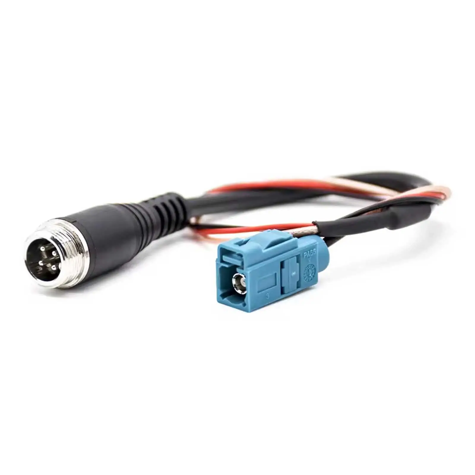 Fakra Cable Straight Fakra Z Type Female To GX12 4 Pin Male Cable Assembly 30CM