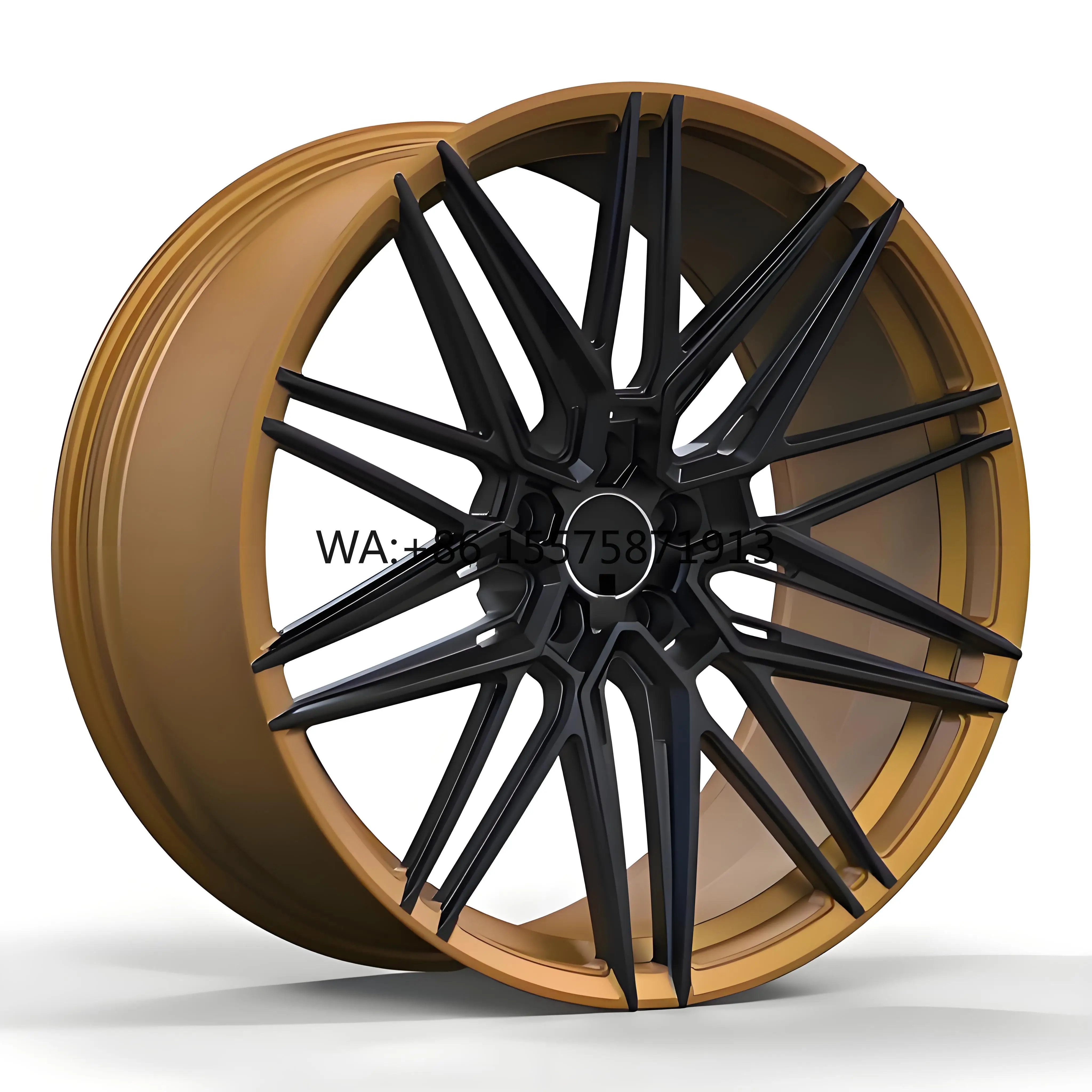 

New Custom Lightweight Forged Wheel Hub for M7 30 40mm 100mm Aluminum Alloy Gold Finish 5x130 5x112 5x108