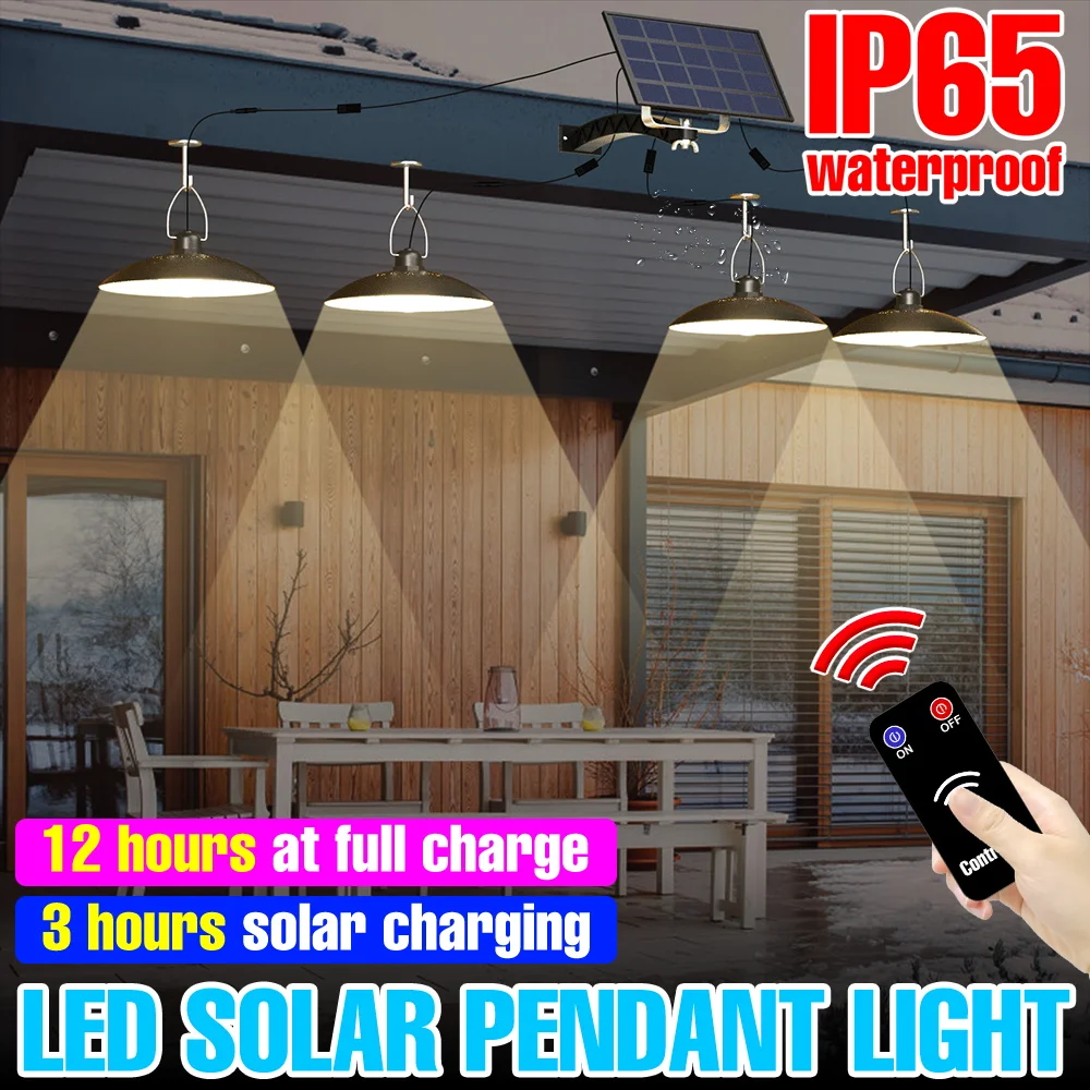 

Solar Pendant Light LED Street Lamp Outdoor Waterproof Exterior Wall Lamps 5V Floodlight Backyard Courtyard Corridor Lighting