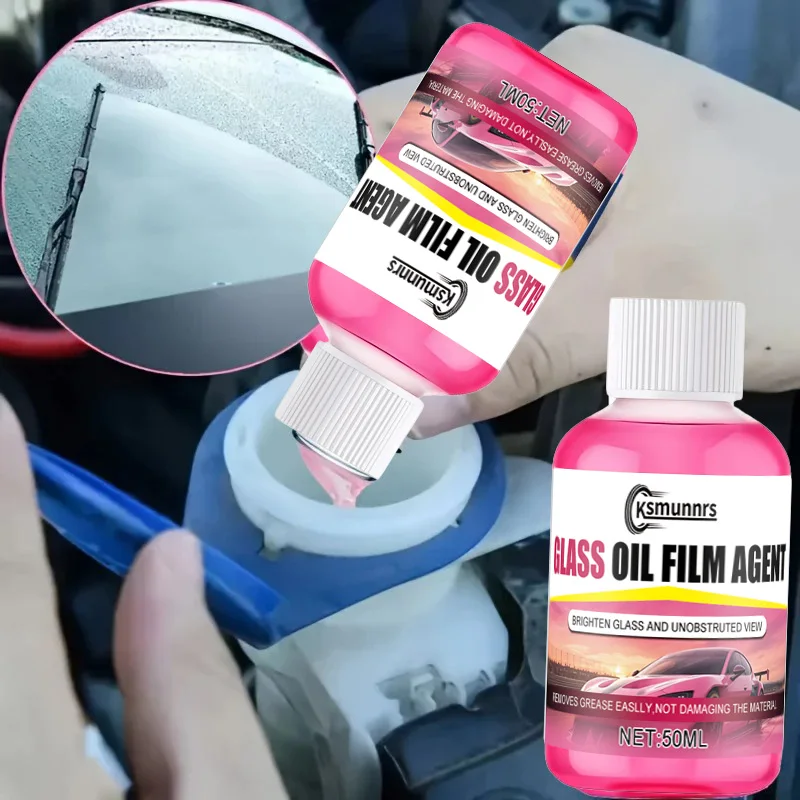 Concentrated Car Glass Coating Waterproof Windshield Wiper Fluid, Keeps Surfaces Smooth, Rainproof, and Anti-Fog Without Streaks