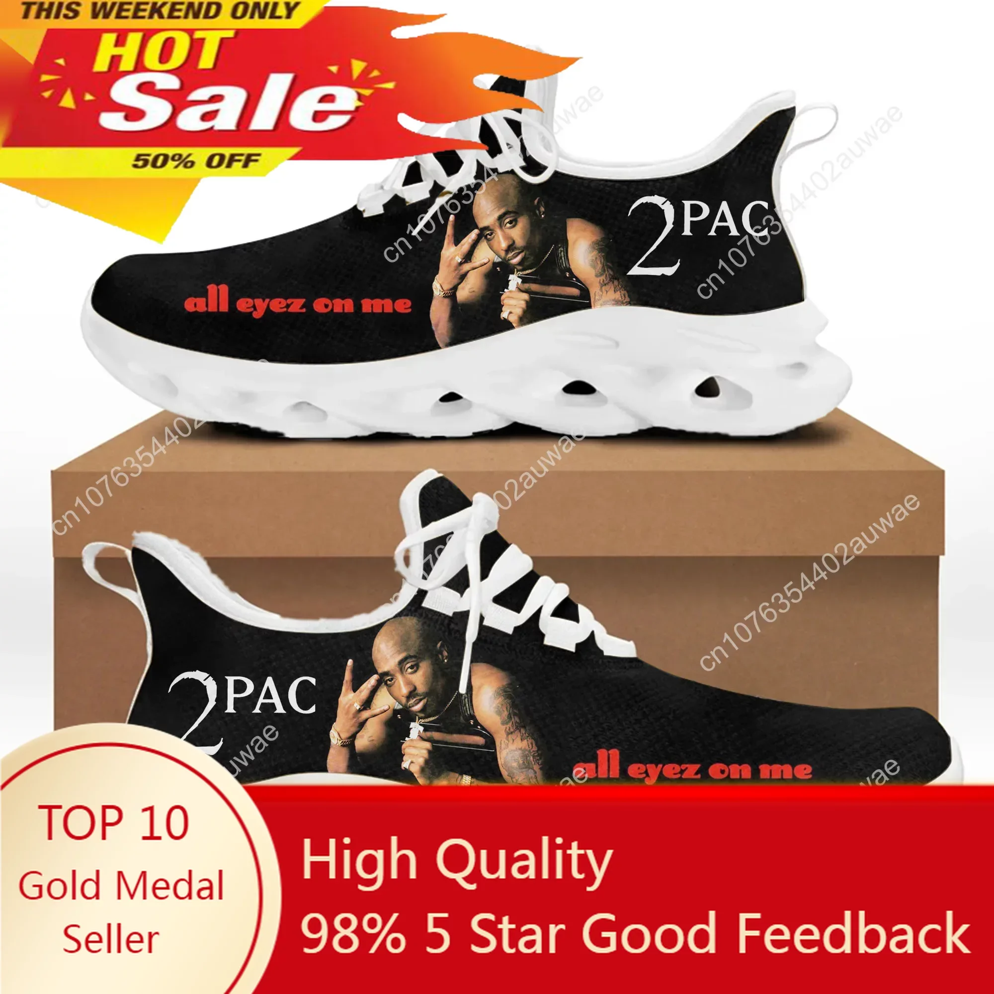 2Pac Tupac Rap All Eyez on Me Sports Shoes Mens Womens Teenager Kids Children Sneakers Casual Custom High Quality Couple Shoes