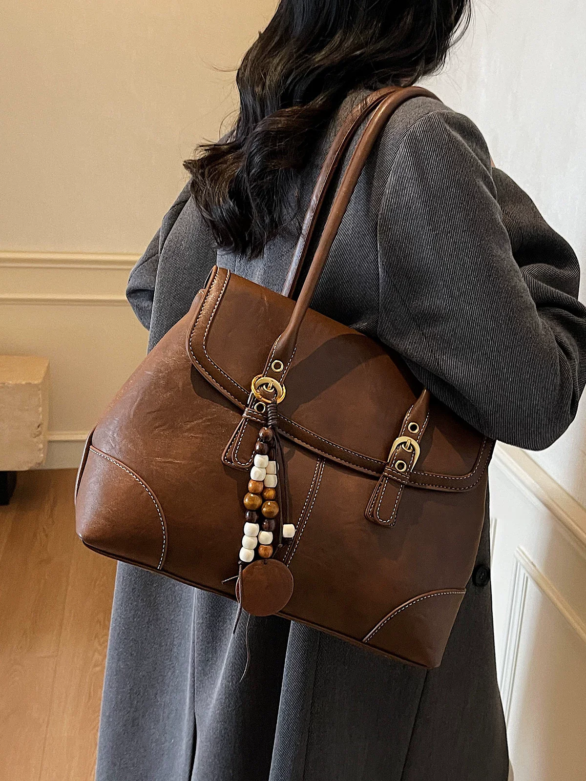 

Высококачественные ретро-сумки-тоуты для поездок на работу, вместительные женские наплечные сумки из искусственной кожи, портфели, дизайнерские сумки класса люкс