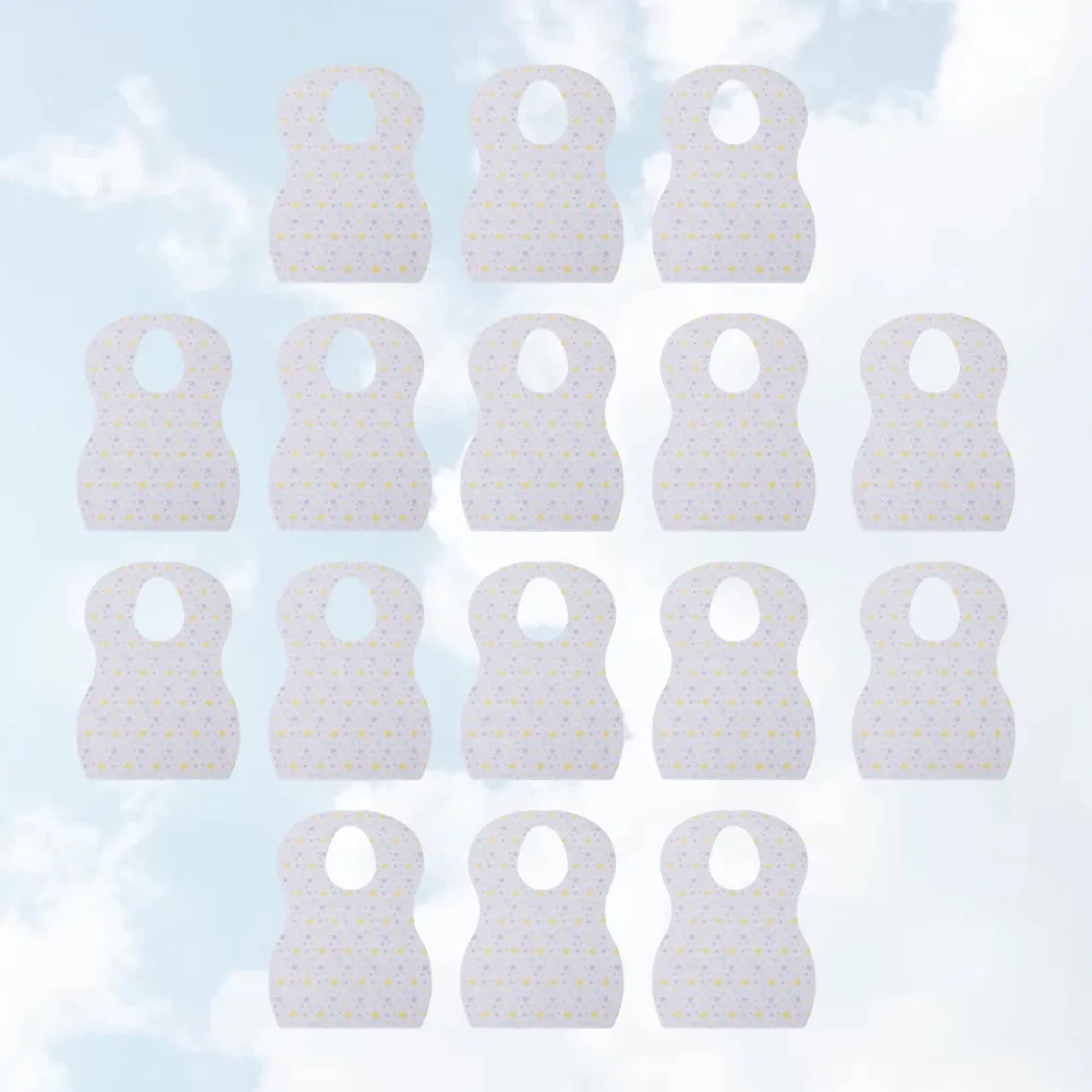 20Pcs Baby Bib Disposable Waterproof Soft Skin-Friendly Unisex Infant Feeding Bibs for Messy Eating Spills Protection Lunch