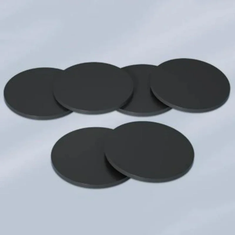 Schwarze, runde Kunststoffplatte aus PP, Durchmesser 60–100 mm, als Abdeckung für Aquarien, robuste Dichtung für industrielle DIY-Anwendungen. – Detail 4