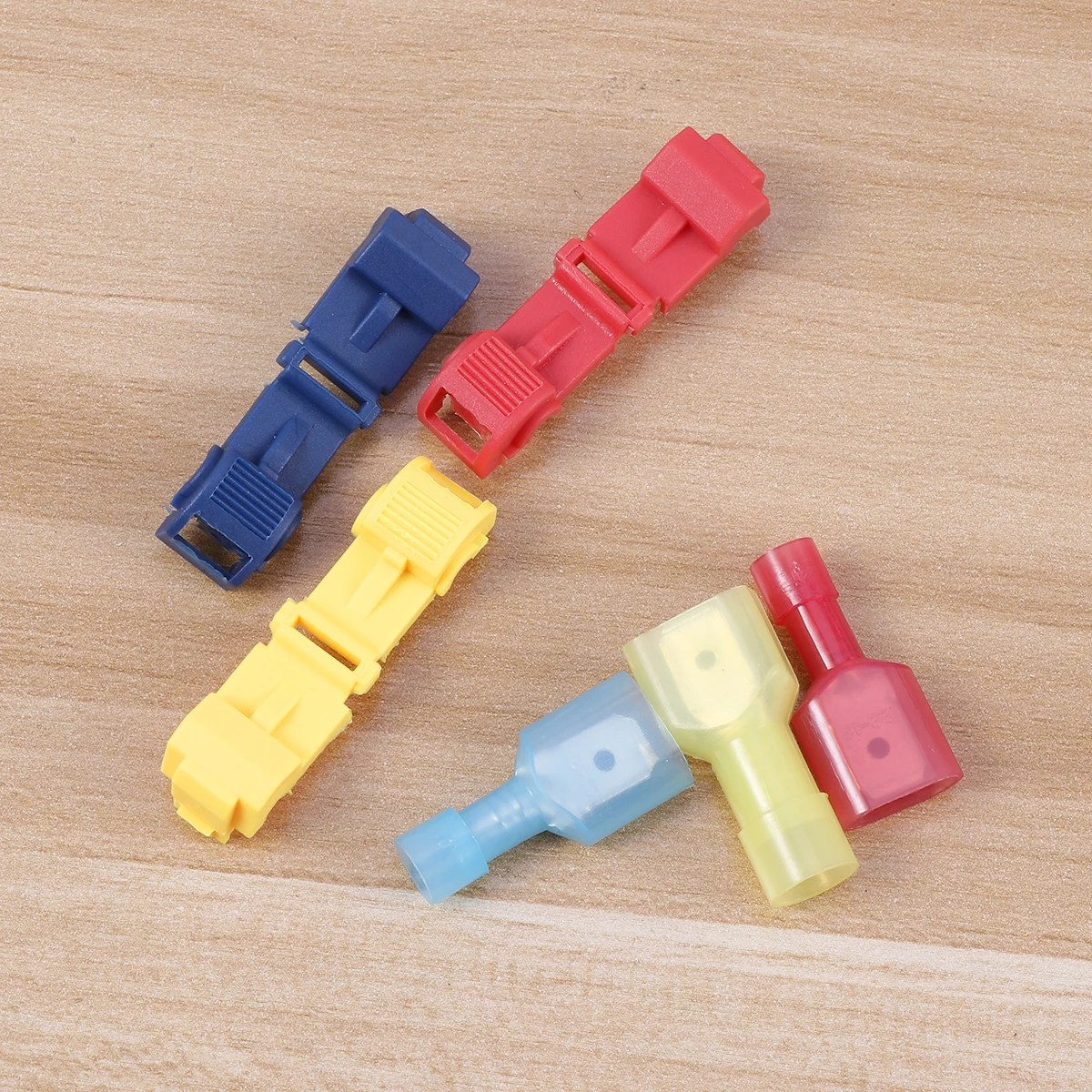 

240pcs Copper Terminal Connectors Insulated Cold Pressed Waterproof Corrosion Resistant Transparent Storage Box for Electrical