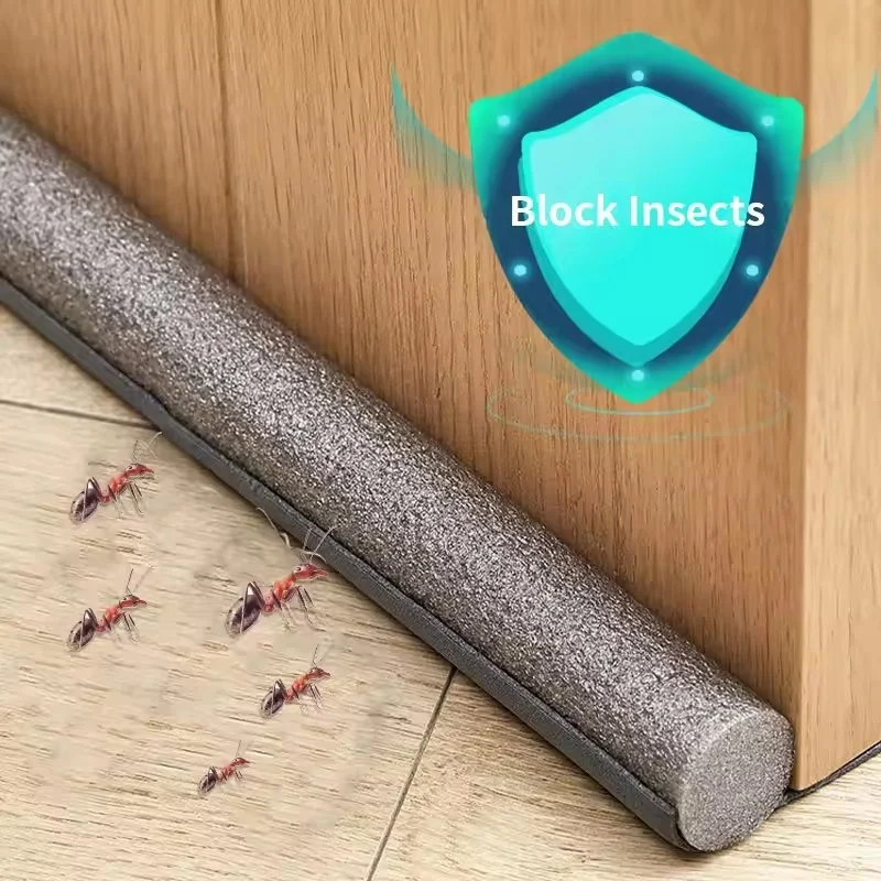 

Windproof Seal Strip Draught Excluder Stopper Door Bottom Guard Double Protector Doorstop Dust-proof Blocker Sealer Soundproof