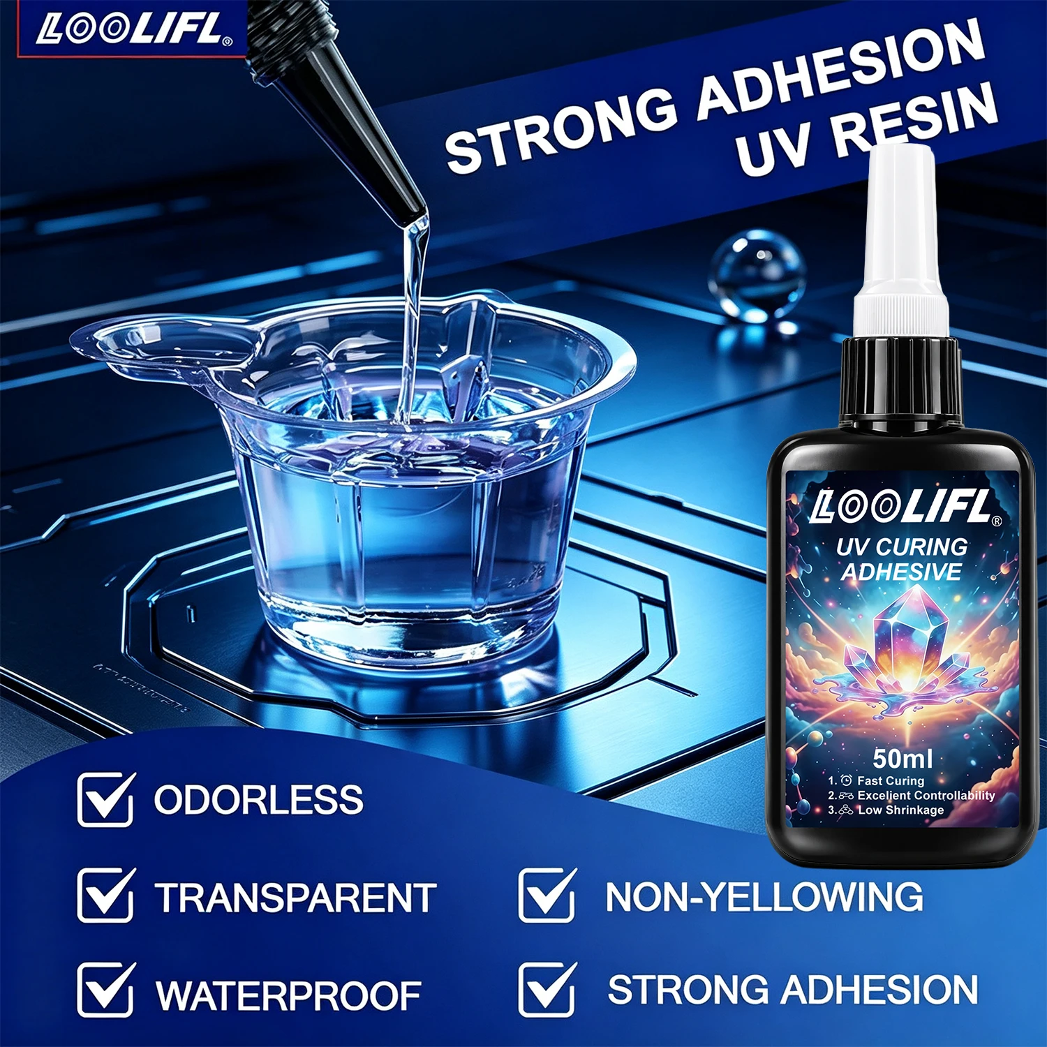 New UV Resin Kit For DIY Craft - Liquid Uv Glue Kit ulasan dan harga