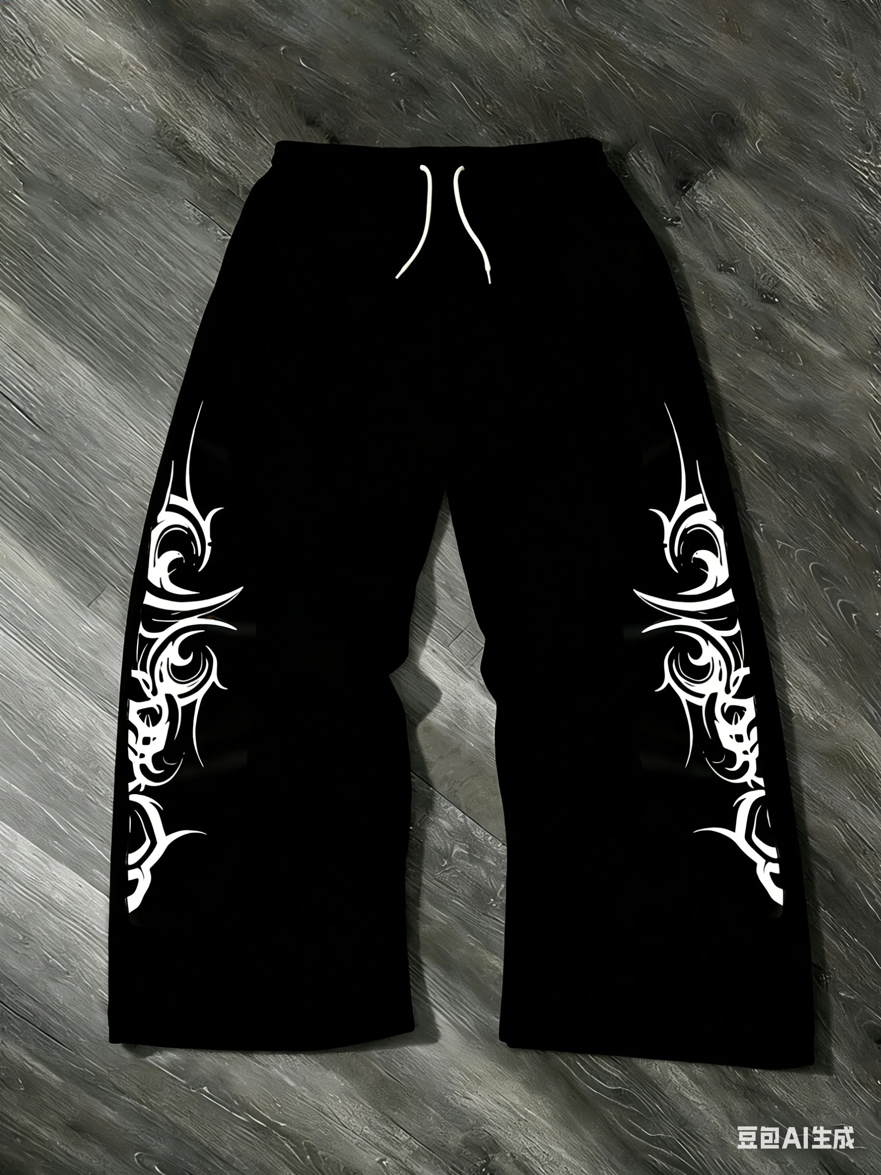 

Women'S Men Straight-Leg Wide-Leg Trousers Casual Vintage Unisex Streetwear Oversized Loose Straight Pants Fleece Punk Hip Hop