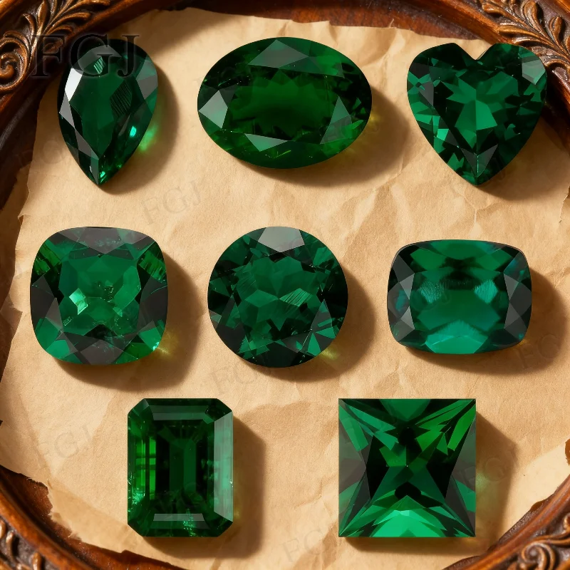 

Lab Grown Zambia Multi-Shapes Loose Gemstone Beads AGL Selectable For Engagement Rings Earrings Pendant Jewelry DIY Design