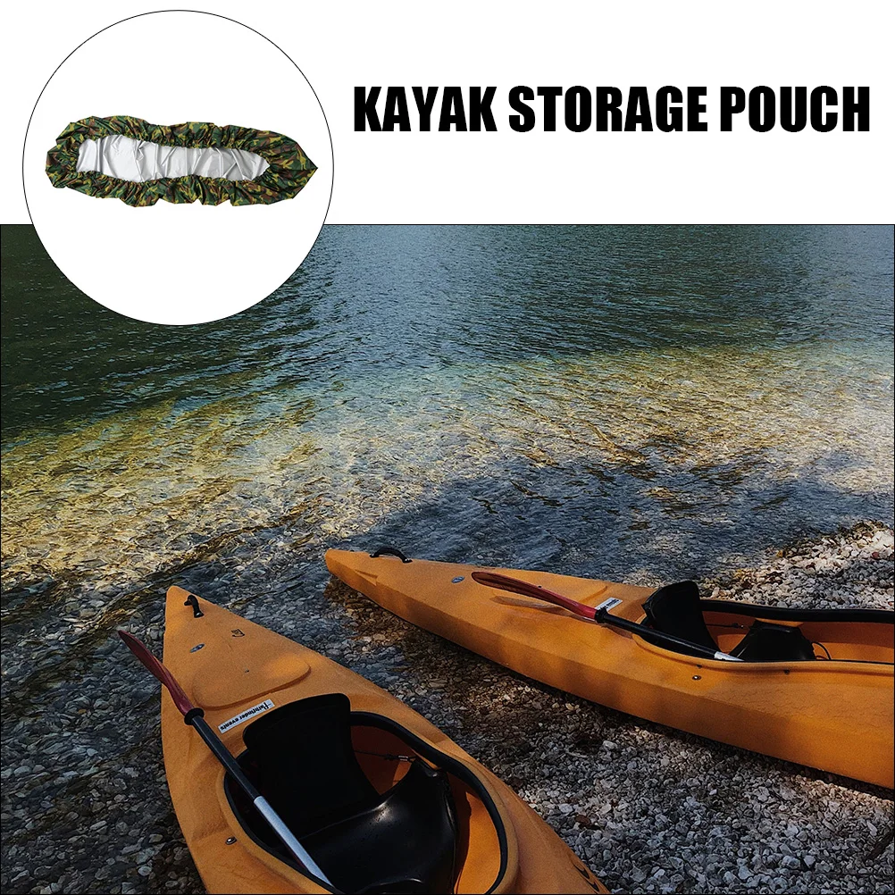 

Waterproof Kayak Cover Canoe Storage Cover Uv Protection Foldable Boat Shield Durable Oxford Cloth Accessory For Fishing Boat