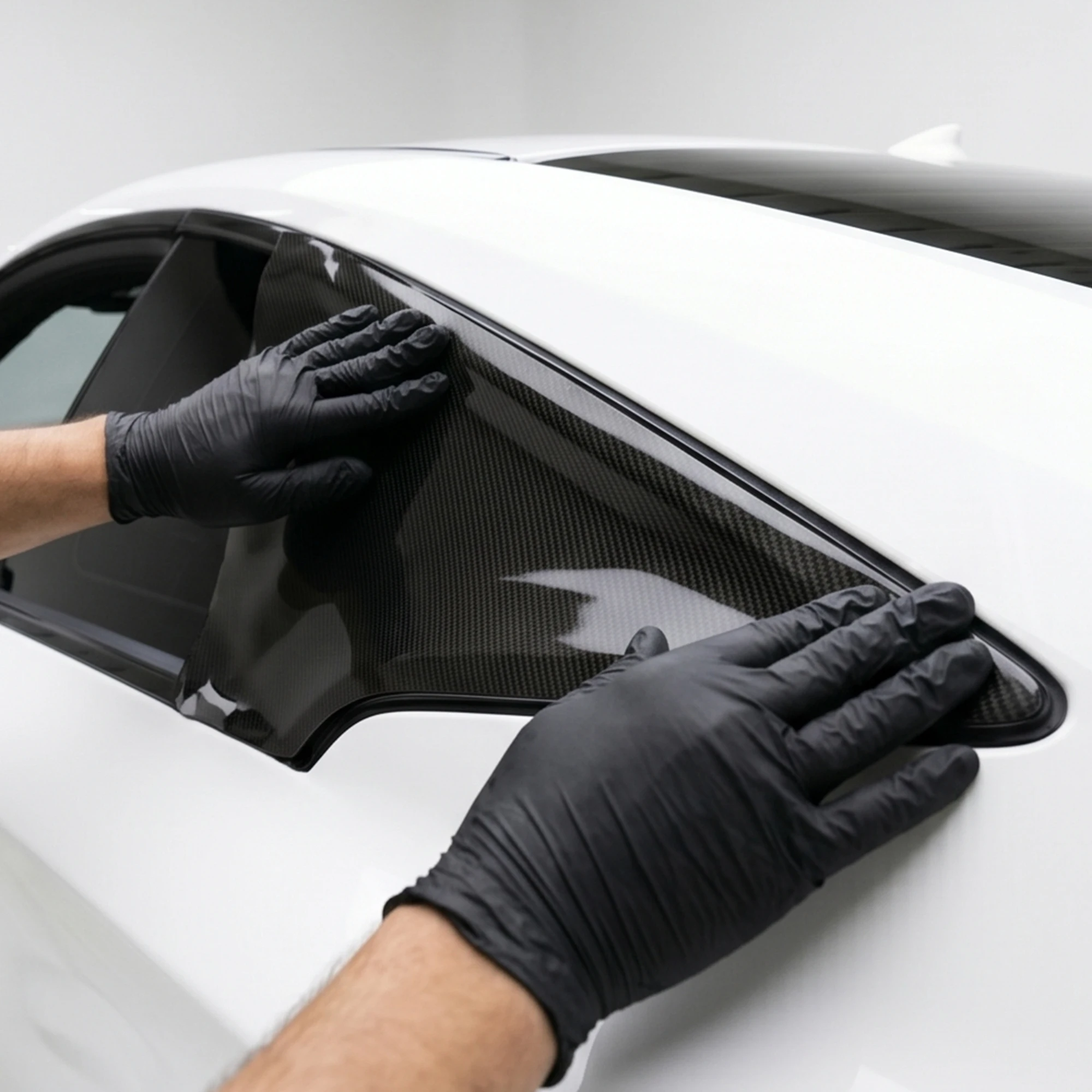 

Car Vinyl Wrap Film 6D Carbon Fiber for Car Window Trim Chrome Kit Side Pillar Post DIY Styling Sticker Air Release Bubble Free